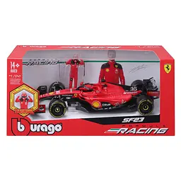 Автомодель із фігуркою - Ferrari SF-23 (1:24), в асортименті - мініатюра 7