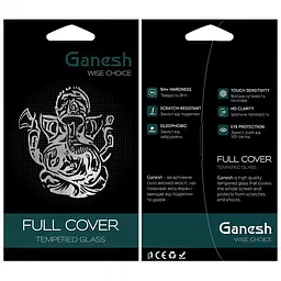 Захисне скло Ganesh (Full Cover) для Apple iPhone 17 Pro Max (6.9) Чорний - мініатюра 3