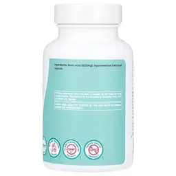 Борна кислота для жінок Nutricost 600 мг 60 вагінальних капсул - мініатюра 3