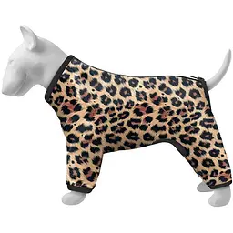 Вітровка для собак Waudog Clothes, малюнок "Леопард", L50