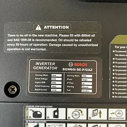 Інверторний Двопаливний генератор-чемодан з колесами Bosch BGW60i-SE-P/GAZ (4.5/5.0 кВт) +Електростартер - мініатюра 9
