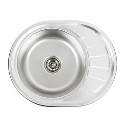 Кухонна мийка з нержавіючої сталі Platinum декор 5745 (0,6/170 мм), R, Decor - мініатюра 8