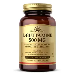 Л-Глютамін L-Glutamine 500 мг 100 вегетаріанських капсул