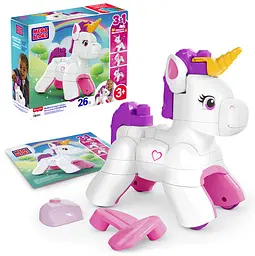 Конструктор Mattel 3-в-1 Чарівний єдиноріг Mega Bloks (JKG36)