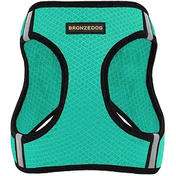 Шлея для собак Bronzedog Mesh Vest, розмір S, 34х42 см, ментолова - мініатюра 2