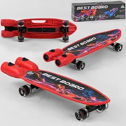 Скейтборд дитячий із димом, музикою та підсвіткою "Best Board"