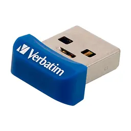 USB флеш накопичувач Verbatim 32GB Store 'n' Stay NANO Blue USB 3.0 (98710) - мініатюра 4
