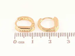 Сережки Xuping кільця позолота 18K "Декоративні" 288870 - мініатюра 2