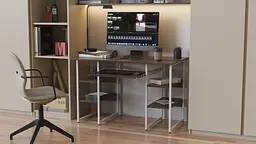 Комп'ютерний стіл Ferrum-decor Тім 75x140x60 білий ДСП Дуб Сонома Труфель 16мм (FRD-102300) - мініатюра 4