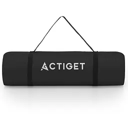 Килимок спортивний Actiget NBR 183 x 61 x 1.5 cм для йоги та фітнесу ACT0016 Black