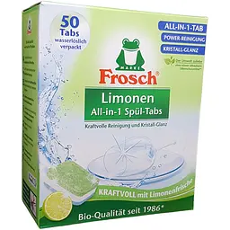 Таблетки для посудомийних машин Frosch Лимон 50 шт. x 20 г
