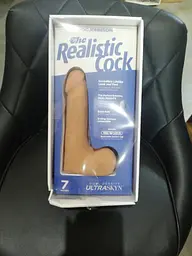 Фалоімітатор Doc Johnson The Realistic Cock ULTRASKYN 7 Inch with Balls Vanilla - мініатюра 2