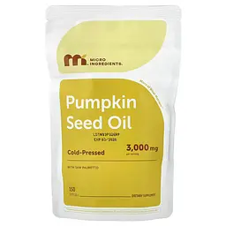 Гарбузова олія Pumpkin Seed Oil With Saw Palmetto 150 рідких капсул Micro Ingredients vit0006185