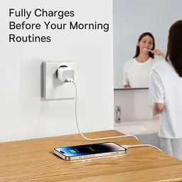 Зарядний пристрій Baseus GaN5 Fast Charger USB-C 20W white (CCGN050102) - мініатюра 12