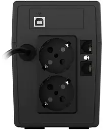 ДБЖ з дисплеєм NJOY Cadu 650 (UPCMTLS665TCAAZ01B) Lin-int AVR 2 розетки Schuko + USB - мініатюра 4