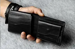 Чоловічий шкіряний портмоне GRANDE PELLE 11х9х2 см acs0024450 - мініатюра 2