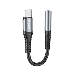 Аудіокабель HOCO LS33 Type-C Digital 3. 5 Audio converter сірий