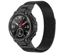 Міланський сітчастий ремінець Primo для годинника Xiaomi Amazfit T-Rex (A1918)/T-Rex Pro (A2013) Black - мініатюра 3