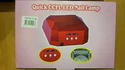 LED Лампа для нігтів манікюру Сушилка гібридна УФ LED+CCFL 36W UKC малинова - мініатюра 6