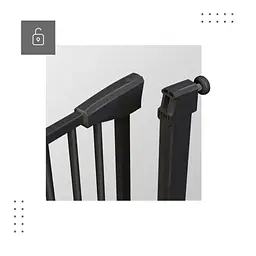 Бар'єр міжкімнатно-сходовий Tulano Guardian 3.0 Black 75-110 см чорний - мініатюра 6