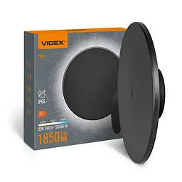 LED світильник настінний Videx WL03, 18W 3000-4000-6500K IP65 чорний (28766-000)