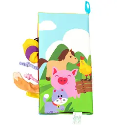 Текстильна іграшка-книжка Baby Team Хвостики (8725_свійські тварини) - мініатюра 2