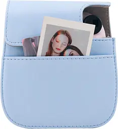 Чохол для фотоапарата Fujifilm Instax Mini 12/11 з кишенькою Блакитний - мініатюра 3