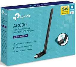 Адаптер WiFi Archer T600U plus AC600, USB TP-Link teh0017358 - мініатюра 3