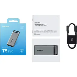 Зовнішній SSD накопичувач Samsung T5 EVO 4TB Gray (MU-PM4T0G) [161504] - мініатюра 12