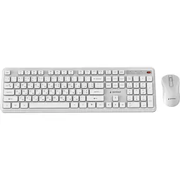 Комплект (Клавіатура та миша) Gembird KBS-WPS-01-W-CYRL White (KBS-WPS-01-W-CYRL) - мініатюра 2