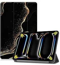 Чохол до планшета BeCover Smart Case Apple iPad Pro 11" M4 2024 Black Abstraction (711630) - мініатюра 2