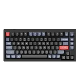 Клавіатура Keychron Q1 QMK Hot-Swappable Gateron Phantom Red RGB Knob Black (Q1M1_KEYCHRON)