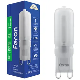 Світлодіодна капсульна лампа Feron LB-431 4W 230V 24leds G9 2700K (25755)