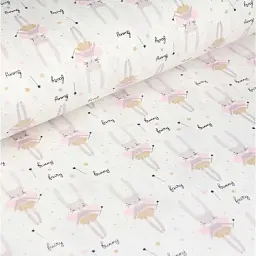 Багаторазова непромокаюча пелюшка Cosas Bunny Fairy 100х140 см біла (Diaper_BunnyFairy_100x140) - мініатюра 5