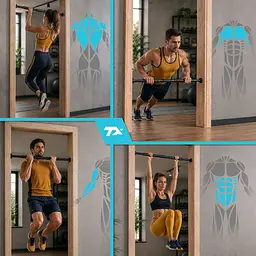 Турнік регульований Trex Sport TX-010PB 60-100см чорний - мініатюра 9