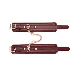 Шкіряні поножі Liebe Seele Wine Red Ankle Cuffs - мініатюра 4