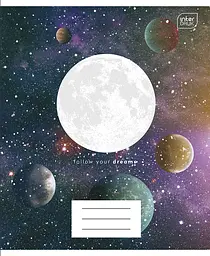 Набір зошитів Interdruk Premium Galaxy учнівських клітинка А5+ 60 аркушів 4 шт. (339522-4) - мініатюра 4