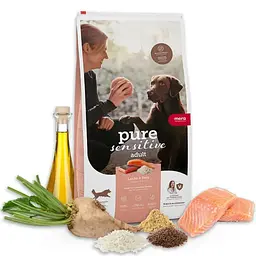 Сухий корм для дорослих собак Mera ps Lachs&Reis з лососем та рисом 1 кг