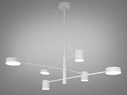 Люстра LED Diasha D302-6WH, 30Вт, 4100K, біла, світлодіодна, для коридору, вітальні, спальні, кухні