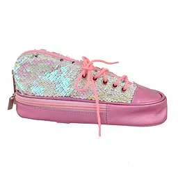 Пенал шкільний YES TP-24 ''Sneakers with sequins'' pink - мініатюра 2