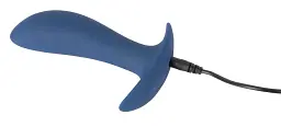 Стимулятор простати Vibrating Butt Plug, 12 см синій - мініатюра 7