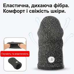 Тканинні еластичні БДСМ-насадки для електростимуляції пеніса та яєчок з пультом — чоловічий електростимулятор - мініатюра 5
