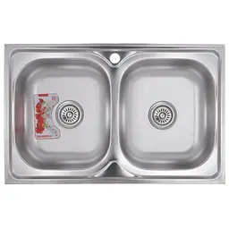 Кухонна мийка Zerix Z8050D-08-180MD Double micro decor ZM0613, Decor