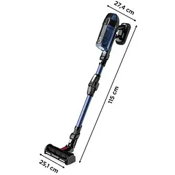 Пилосос Rowenta X-Force Flex 12.60 Auto Aqua безпровідний чорно-синій (RH98C0WO) - мініатюра 2
