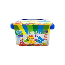 Набір для ліплення із тістом "Zoo animals box" Lovin 41221 - мініатюра 3