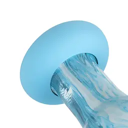 Скляний дилдо Gildo - Ocean Wave Glass Dildo - мініатюра 5