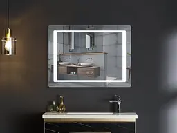 Дзеркало Mixxus Style MR13-70x50-Reverse (LED Touch, антизапотівання, димер, регулювання яскравості) MI6665 - мініатюра 7
