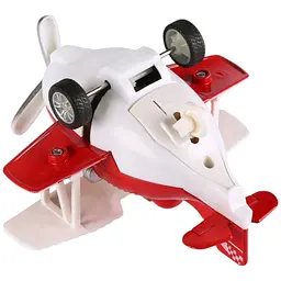 Літак металевий інерційний Same Toy Aircraft червоний SY8013AUt-3 - мініатюра 2
