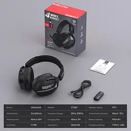 Навушники Onikuma GT887 Black - мініатюра 2