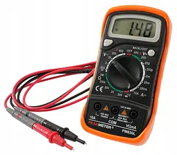 Цифровий мультиметр тестер з підсвіткою екрана PeakMeter PM830L - мініатюра 5